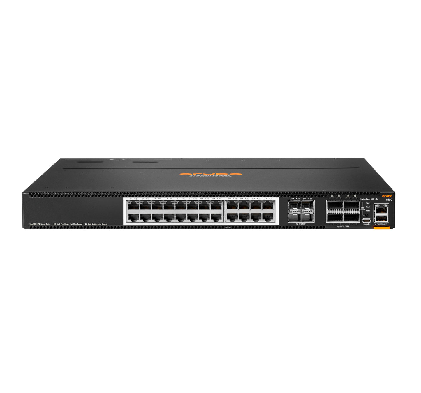 Aruba R9W89A#ABG | CX 8100 Series 24 x 10G Base-T, 4 x 10G SFP+, 4 x 40/100G QSFP28, 1U Switch