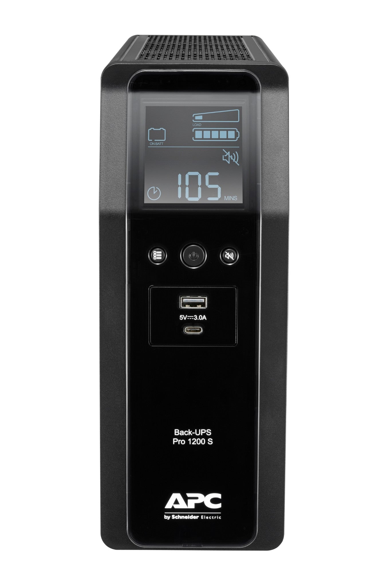 APC BR1200SI | 1200VA/720W Back-UPS Pro Tower UPS, 230V, 8x IEC C13, Sine Wave, AVR, USB A+C, LCD, User Replaceable Battery