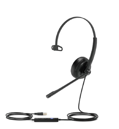 Yealink UH34-MONO-UC | Professional USB Wired Headset for Office & Call Center Use