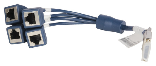 Aruba JG263A | 0.3m Mini D-28 to 4-RJ45 Cable for MSR2000 Series Routers