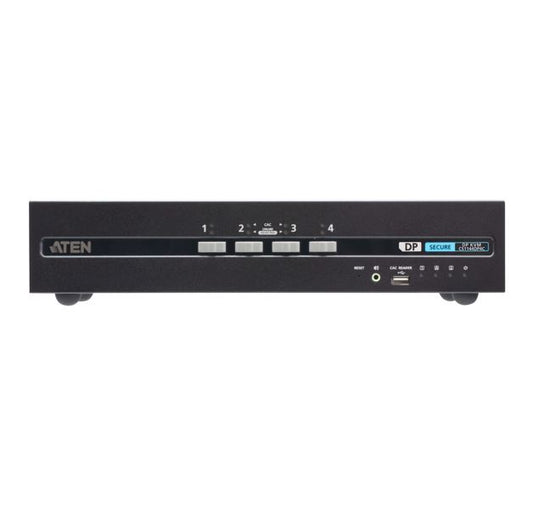 ATEN CS1144DP4C-AT-U | CS1144DP4C Secure KVM  4 x Computers, Dual DisplayPort, CAC, 4K