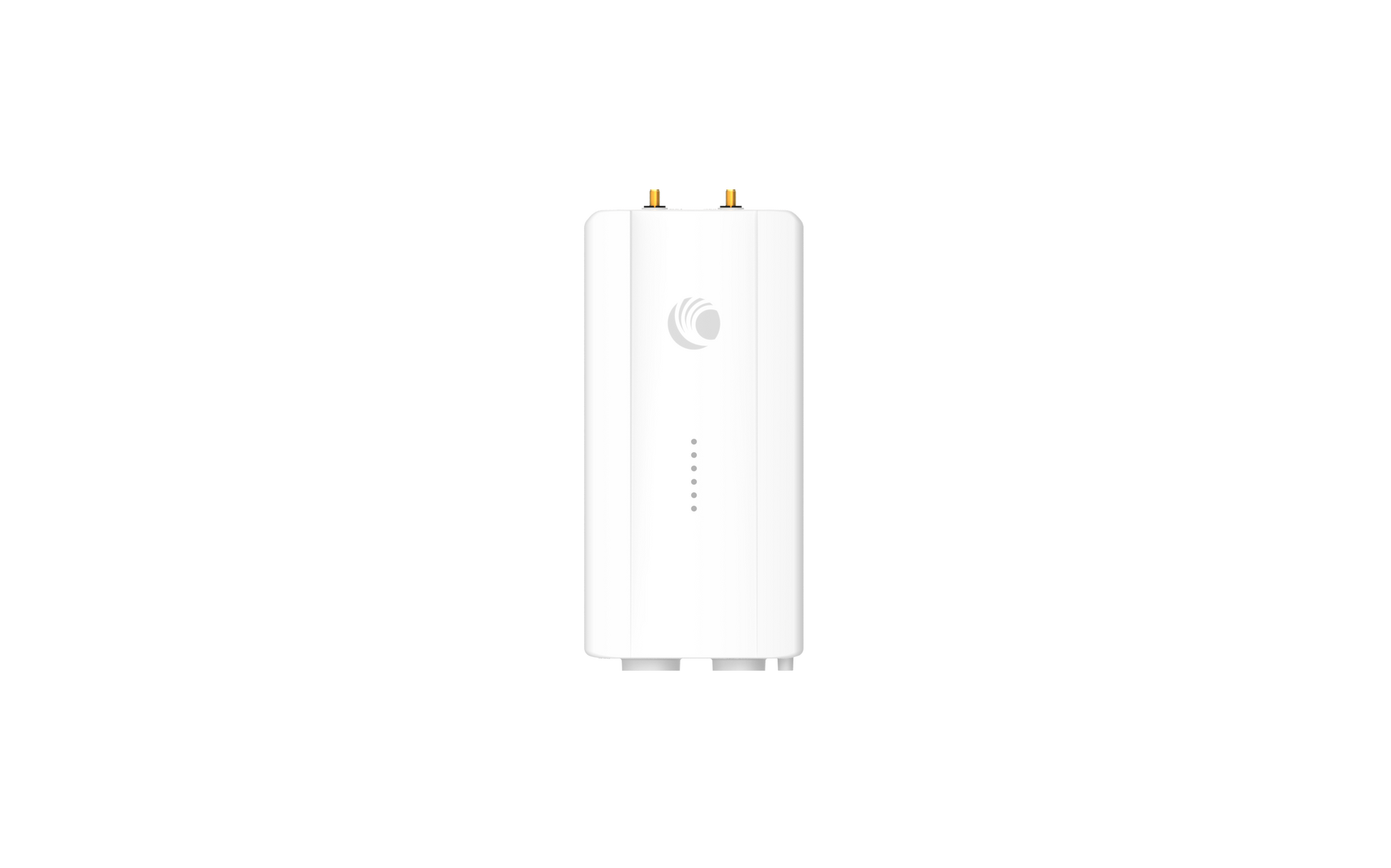 Cambium Networks ePMP 4500L 5GHz white router with gold antennas