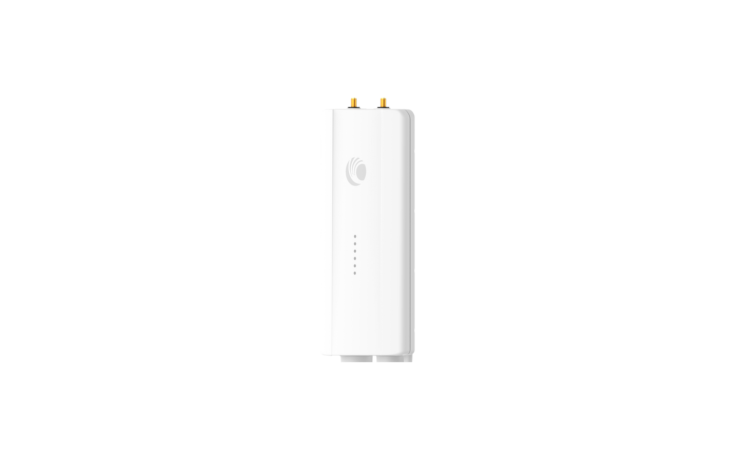 Cambium Networks ePMP 4500L 5GHz white router with gold antennas
