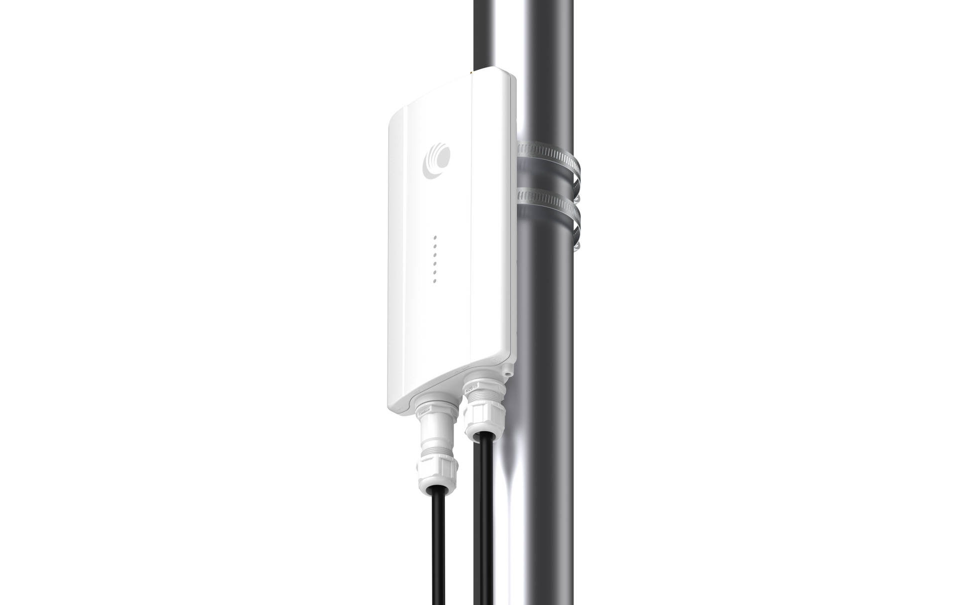 Cambium Networks ePMP 4500L 5GHz white outdoor access point on pole