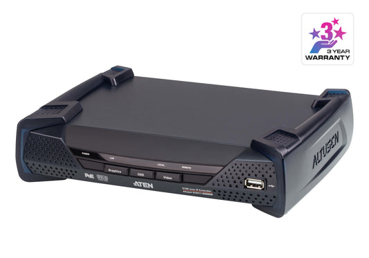 ATEN KE6912R-AX | KE6912 Series DVI-D Dual-Link KVM over IP Receiver, 2K @60Hz, PoE/DC
