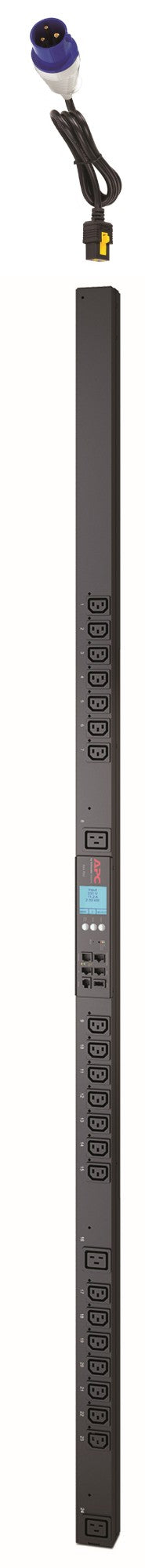 APC AP8659EU3 | NetShelter 2G 0U 16A 230V Rack PDU with 21 C13 & 3 C19 Outlets, Metered-by-Outlet, Switching