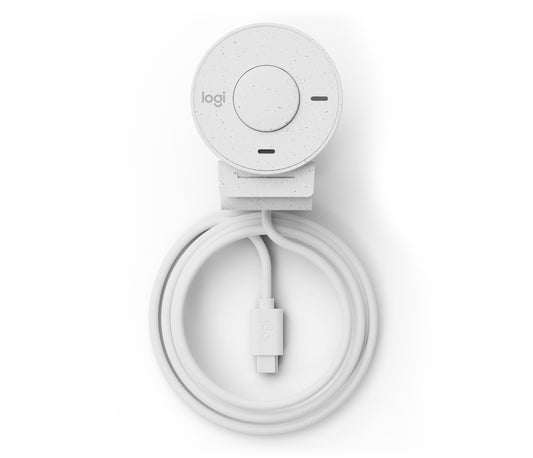 Logitech 960-001443 | 1080p Webcam, 2 MP, USB-C, White, HD Video Conferencing