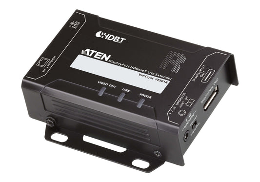 ATEN VE901R-AT-U | VE901R DP HDBaseT-Lite Receiver, 4K30 @ 40 m; 1080p @ 70 m (Cat 6A)