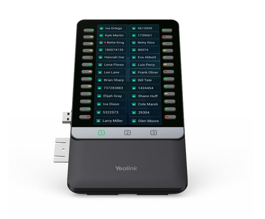 Yealink EXP55 | T7X/T8X Series Accessory, Color Expansion Module, 5.5" Display, 78 Programmable Keys, Dual-Color LEDs, USB Port