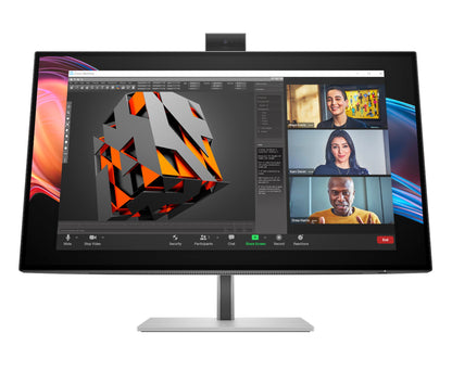 HP 8K135AA Series 7 Pro 27-inch 4K black silver monitor with webcam