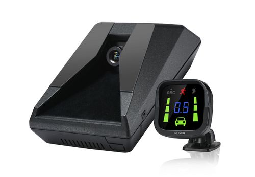 Teltonika ADAS black car backup camera with green display indicators