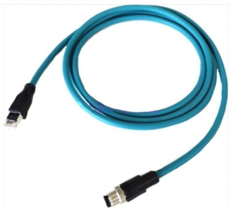 Honeywell HF800 50143315-001 2m blue coiled M12 to RJ45 Ethernet cable