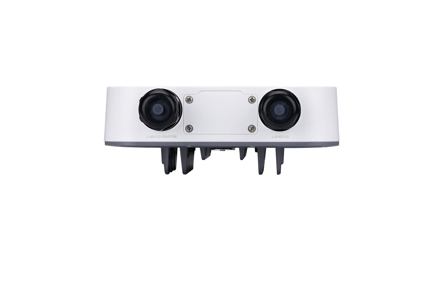 Fortinet FortiExtender Rugged-511G white dual-camera 5G security device