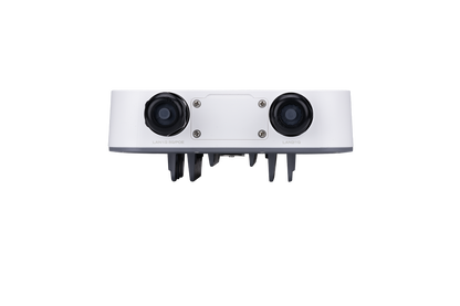 Fortinet FortiExtender Rugged-511G white dual-camera 5G security device