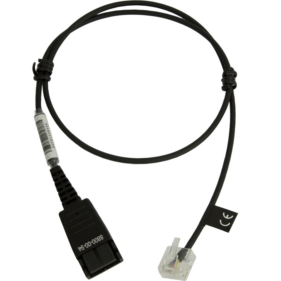 JABRA 8800-00-94 | Headphone/Headset Accessory Cable, 0.5m, RJ-45 Plug