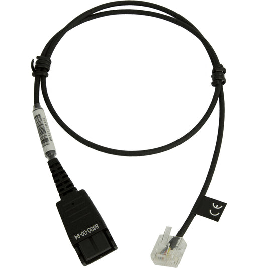 JABRA 8800-00-94 | Headphone/Headset Accessory Cable, 0.5m, RJ-45 Plug