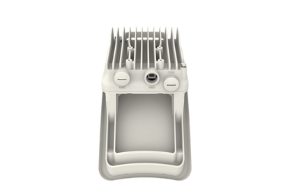Cambium cnWave V3000 60GHz client node white plastic radio with ribbed heat sink