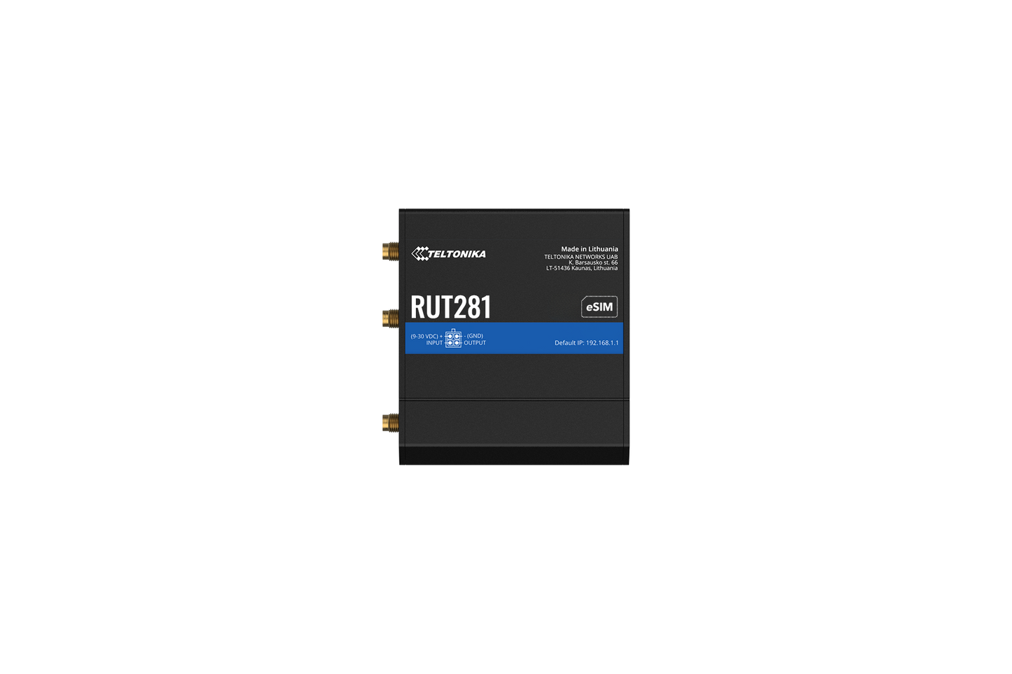 Teltonika RUT281004000 | RUT281 Compact Global LTE Cat 4 Router, SIM & eSIM