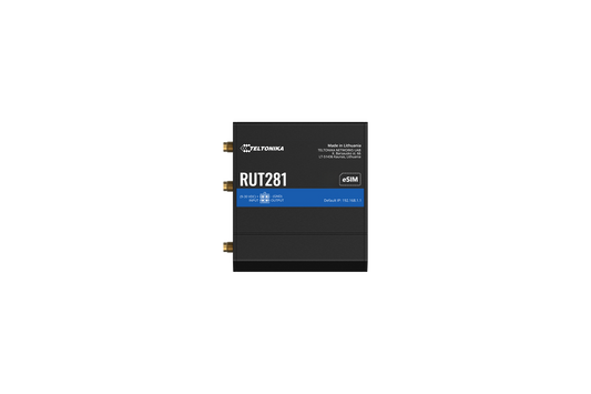 Teltonika RUT281004000 | RUT281 Compact Global LTE Cat 4 Router, SIM & eSIM