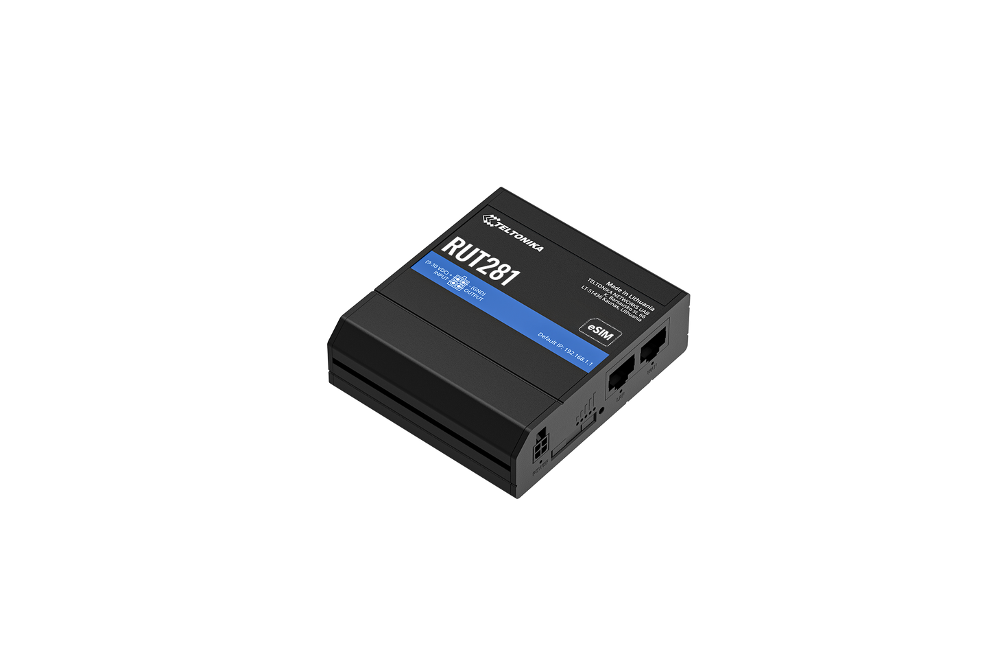 Teltonika RUT281004000 | RUT281 Compact Global LTE Cat 4 Router, SIM & eSIM