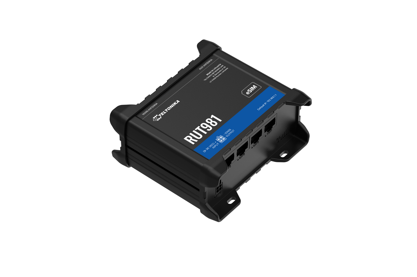 Teltonika RUT981000400 | RUT981 Global 4G LTE Router, Dual SIM+eSIM, 4-Port