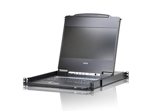 ATEN CL6700MW-ATA-AU | CL6700MW LCD Console, 17.3" FHD, HDMI/DVI/VGA, Single-Rail 1U