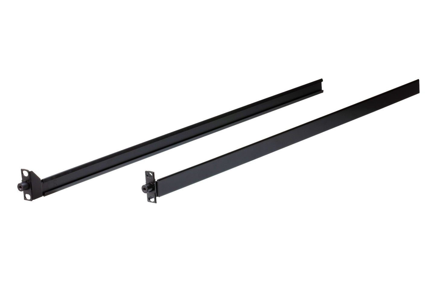 ATEN 2K-0001 2-in-1U rack mount kit black metal rails with bracket ends