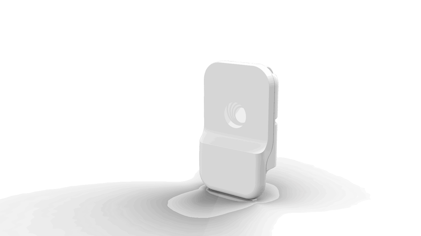 Cambium Networks cnWave V1000 60GHz client node with white motion sensor logo
