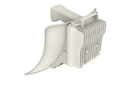 Cambium Networks cnWave V3000 off-white plastic engine cover with ribbed panel