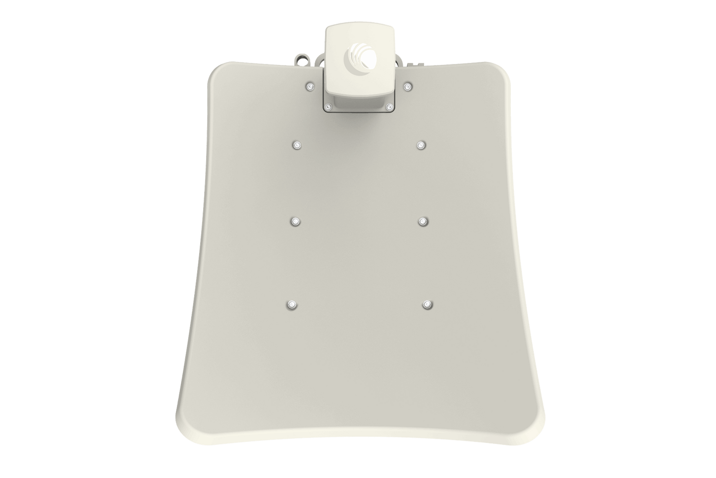 Cambium cnWave V3000 60GHz client node off-white satellite dish with white bracket