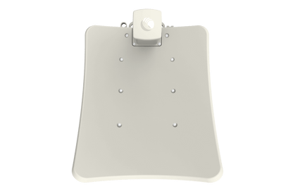 Cambium cnWave V3000 60GHz client node off-white satellite dish with white bracket