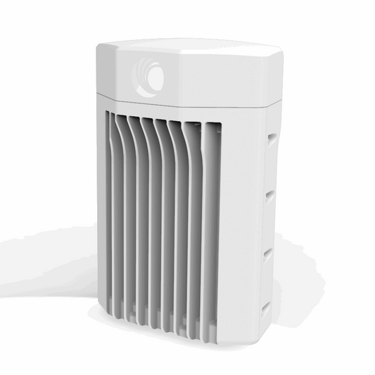 Cambium Networks cnWave V5000 node with white slatted air freshener design