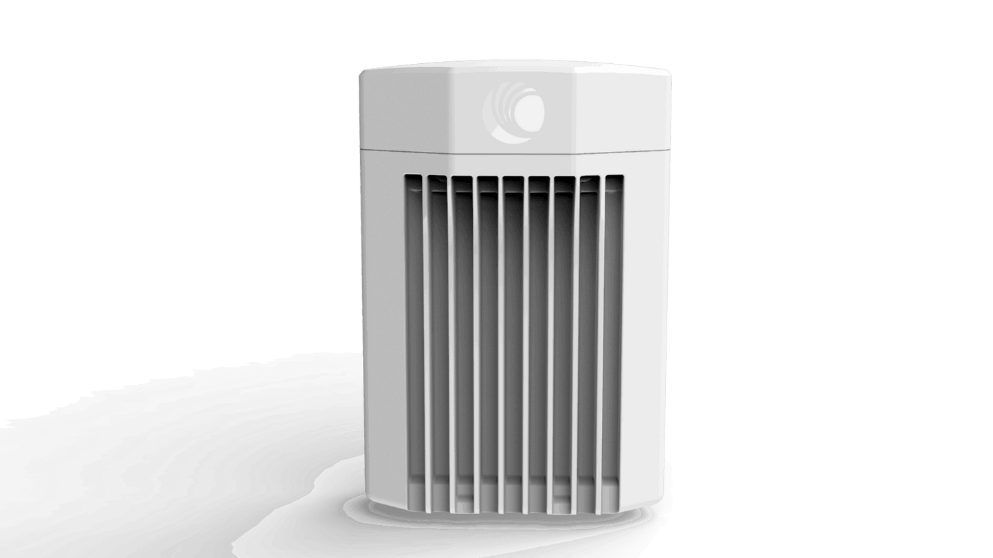Cambium Networks cnWave V5000 white rectangular distribution node with slats