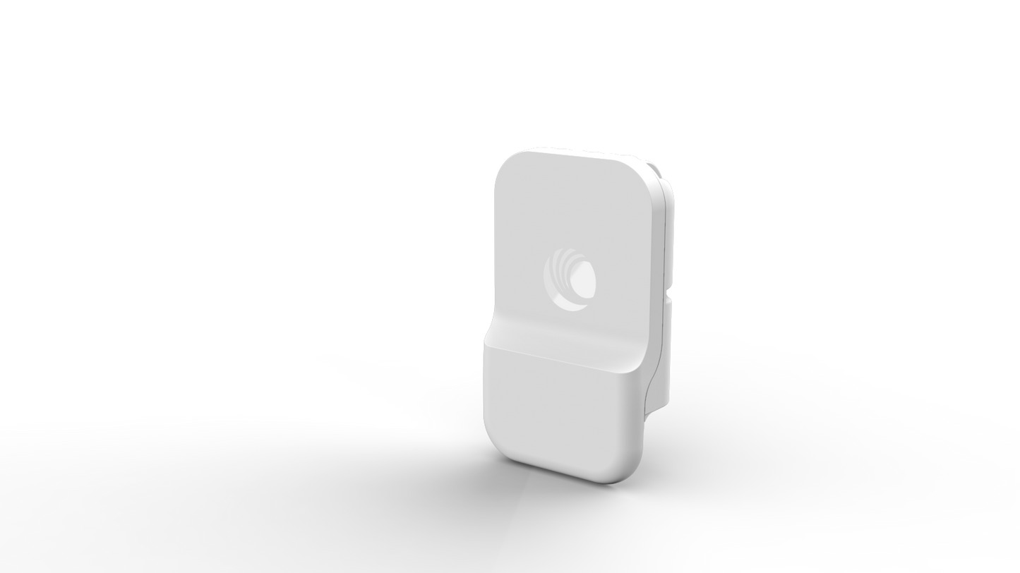 Cambium Networks cnWave V1000 60GHz client node with white motion sensor logo