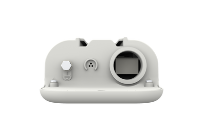 Cambium cnWave 60GHz V1000 Client Node white plastic housing with lens and button