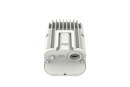 Cambium cnWave 60GHz V1000 white plastic client node with cooling fins