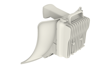 Cambium Networks cnWave V3000 off-white plastic engine cover with ribbed panel