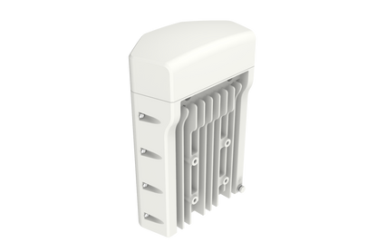 Cambium Networks cnWave V5000 back view white plastic wall mount LED fixture