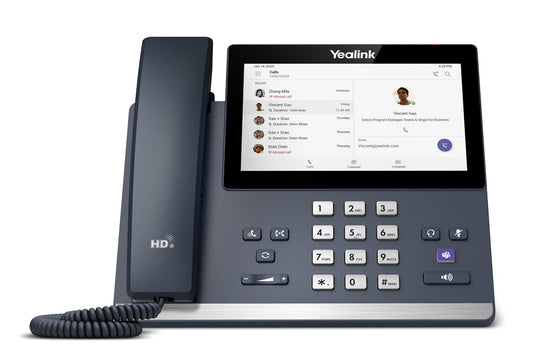 Yealink MP56-SFB | MP56 VoIP Desk Phone, 7" Touch Screen, Skype for Business