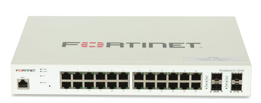 Fortinet FS-224E | 24 GE RJ45, 4 GE SFP, Layer 2/3 FortiSwitch Controller Compatible