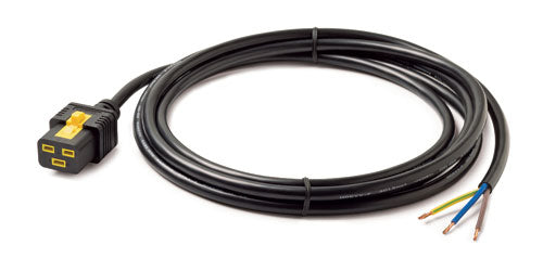 APC AP8759 | 3.0m Locking C19 to Rewireable Power Cord for Rack Power Distribution, NetShelter Series