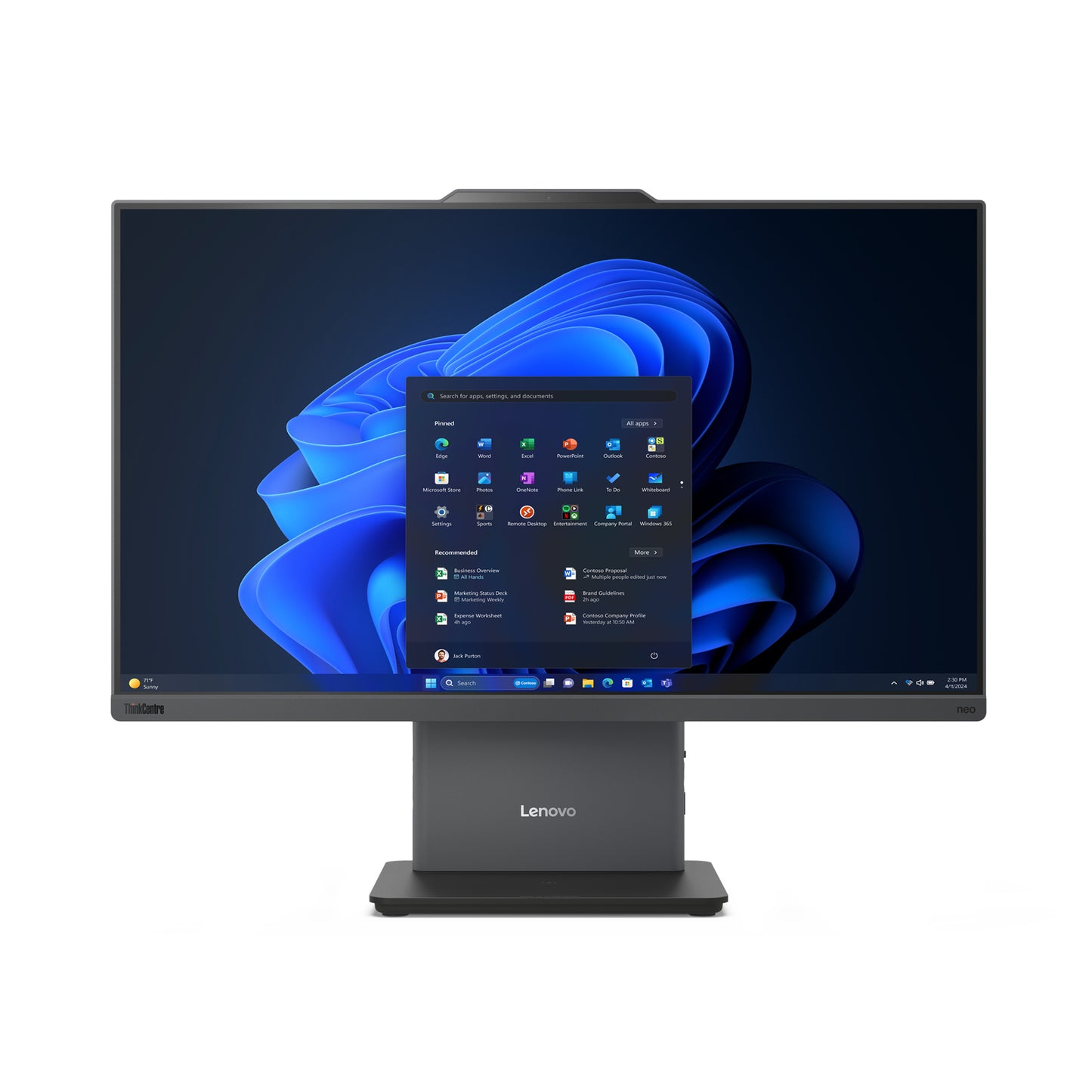 Lenovo 12SD00AKAU | ThinkCentre neo 50a 24 AIO, Win 11 Pro, 240H, U7, 23.8" Touch, 16GB/512GB