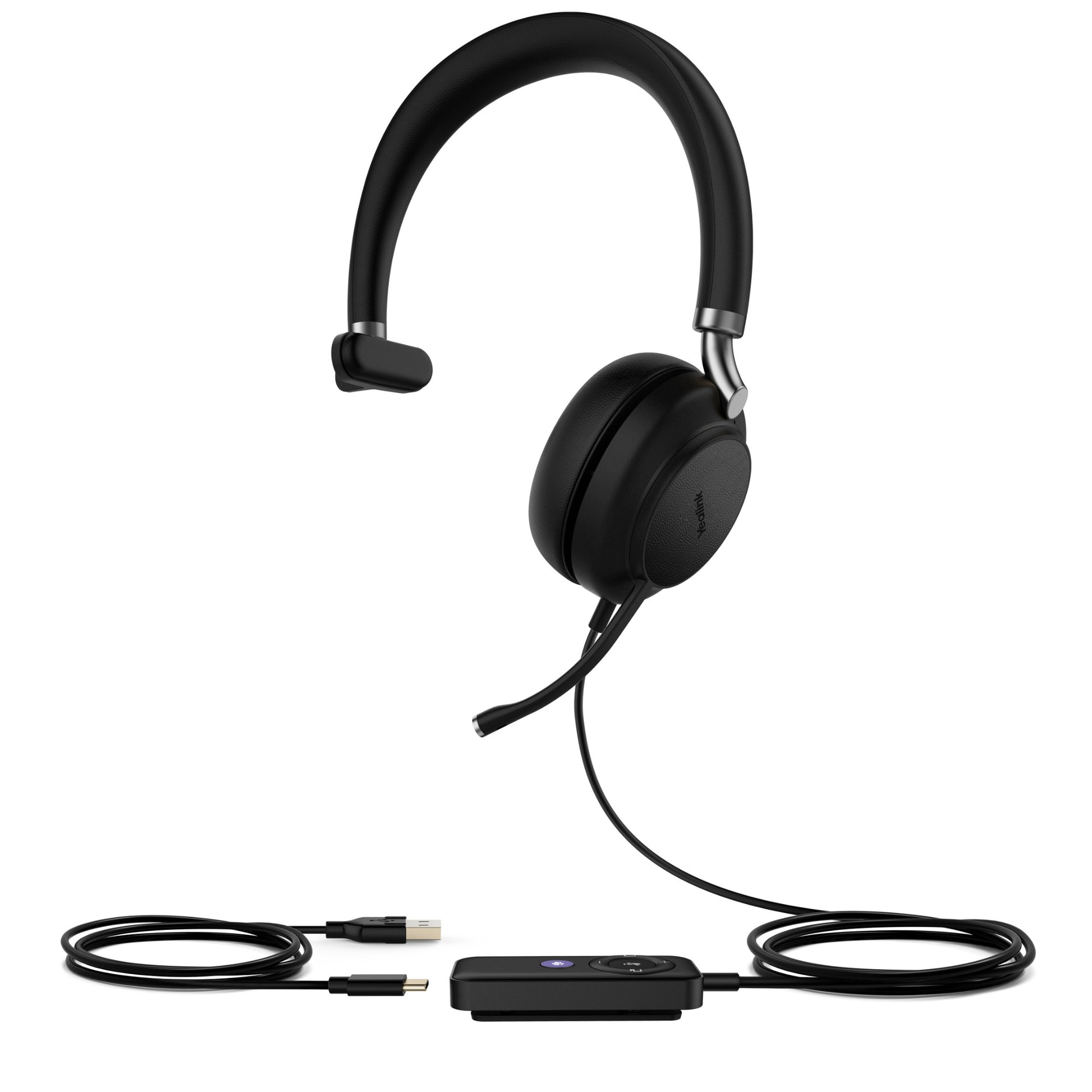 Yealink UH38 Mono USB-C Bluetooth headset with noise-cancelling mic