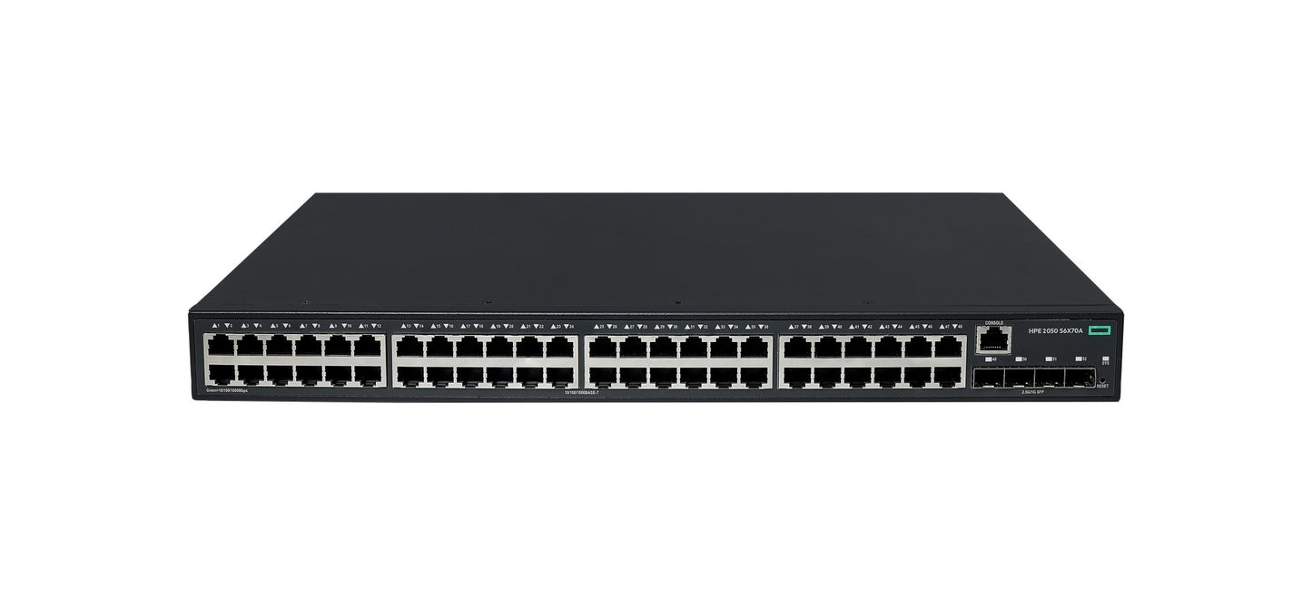HPE S6X70A | Aruba CW 2050 48-Port Gigabit Switch, 4x SFP 1G/2.5G