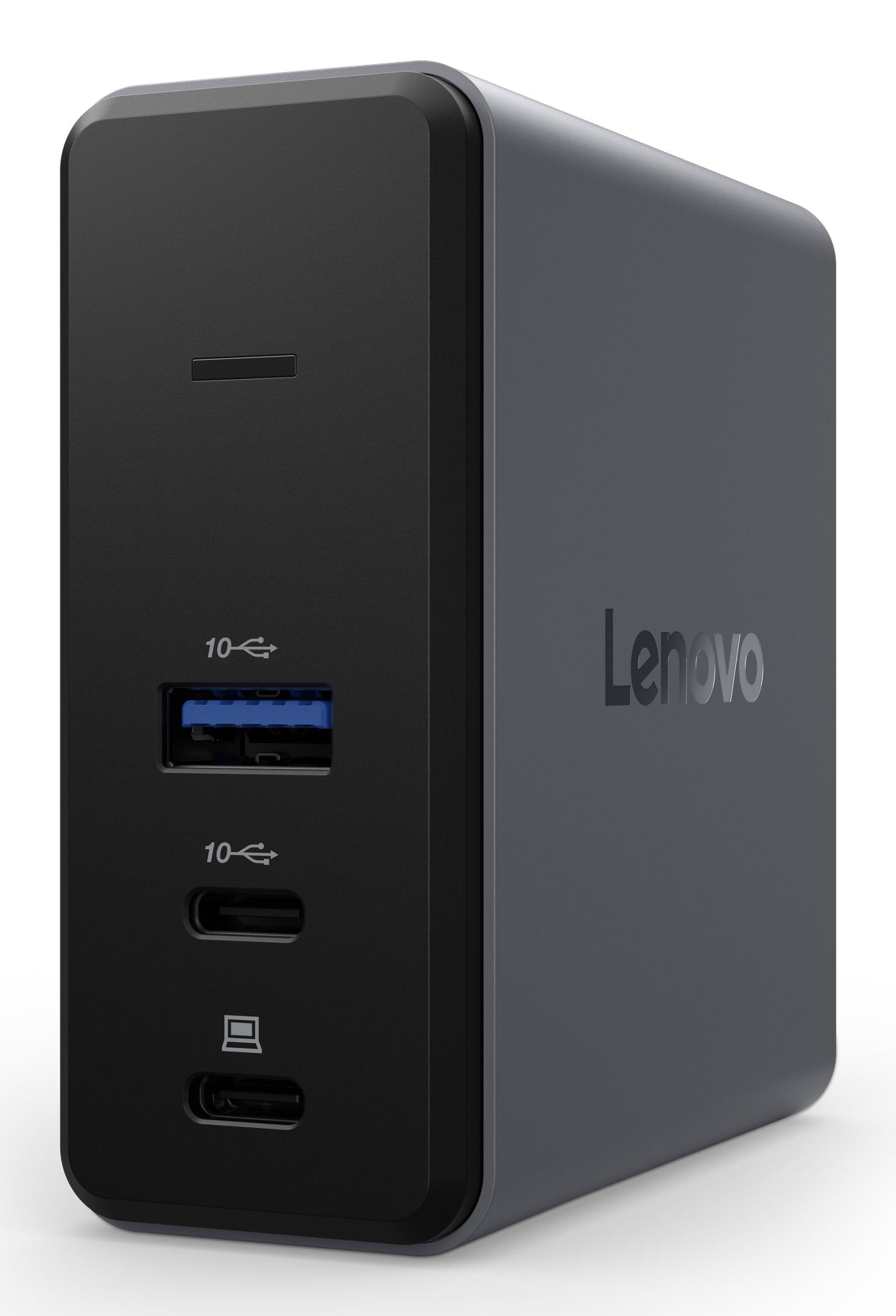 Lenovo 40BD0065AU X9 GaN grey USB-C dock with USB 3.2, Thunderbolt 4 ports