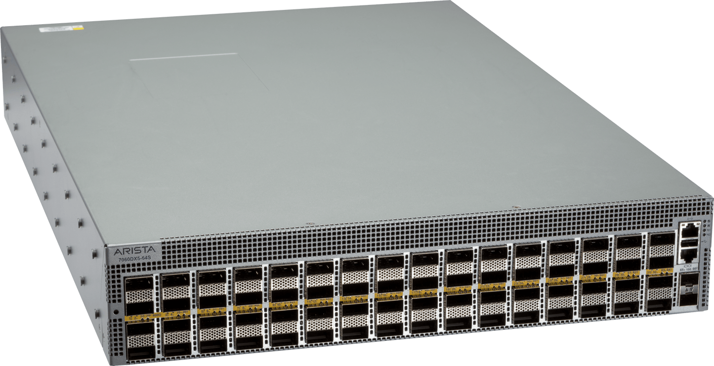 Arista DCS-7060DX5-64-F | 64-Port data centre Switch, Front-to-Rear Airflow, 7060X5 Series