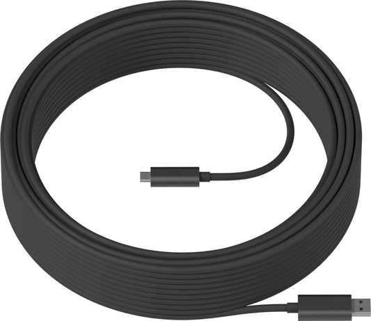 Logitech 939-001799 | Strong USB Cable, 10m Extension for Reliable Connections