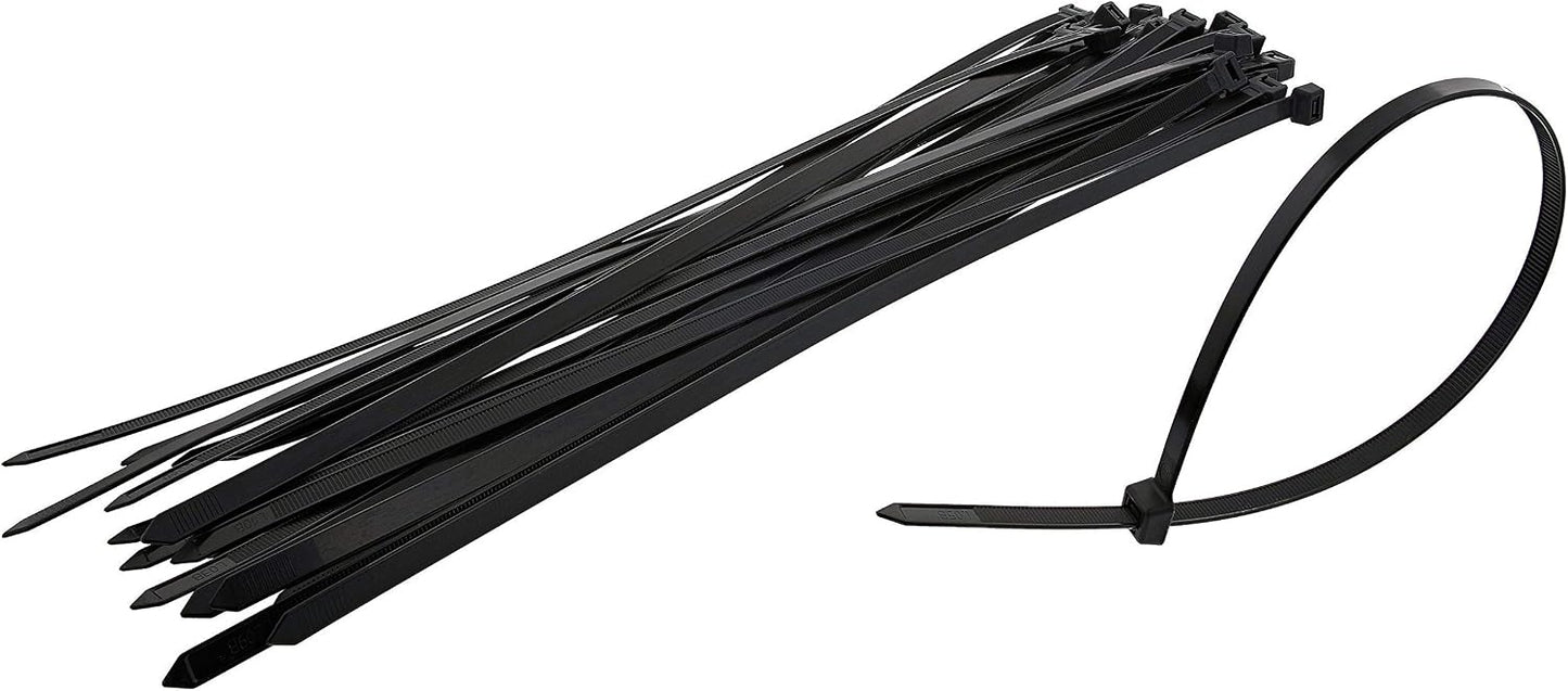 Cable Ties 10cm x 2.5mm | Black | Pack of 100