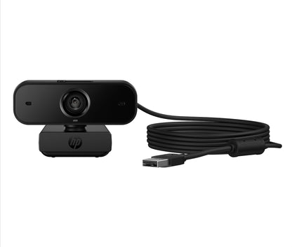 HP 77B11AA 430 FHD 1080p webcam black rectangular design coiled USB cable