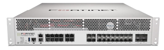 Fortinet FG-2201E | 4x40GE QSFP+, 20x10GE SFP+, 14xGE RJ45, Dual AC, 2x1TB SSD